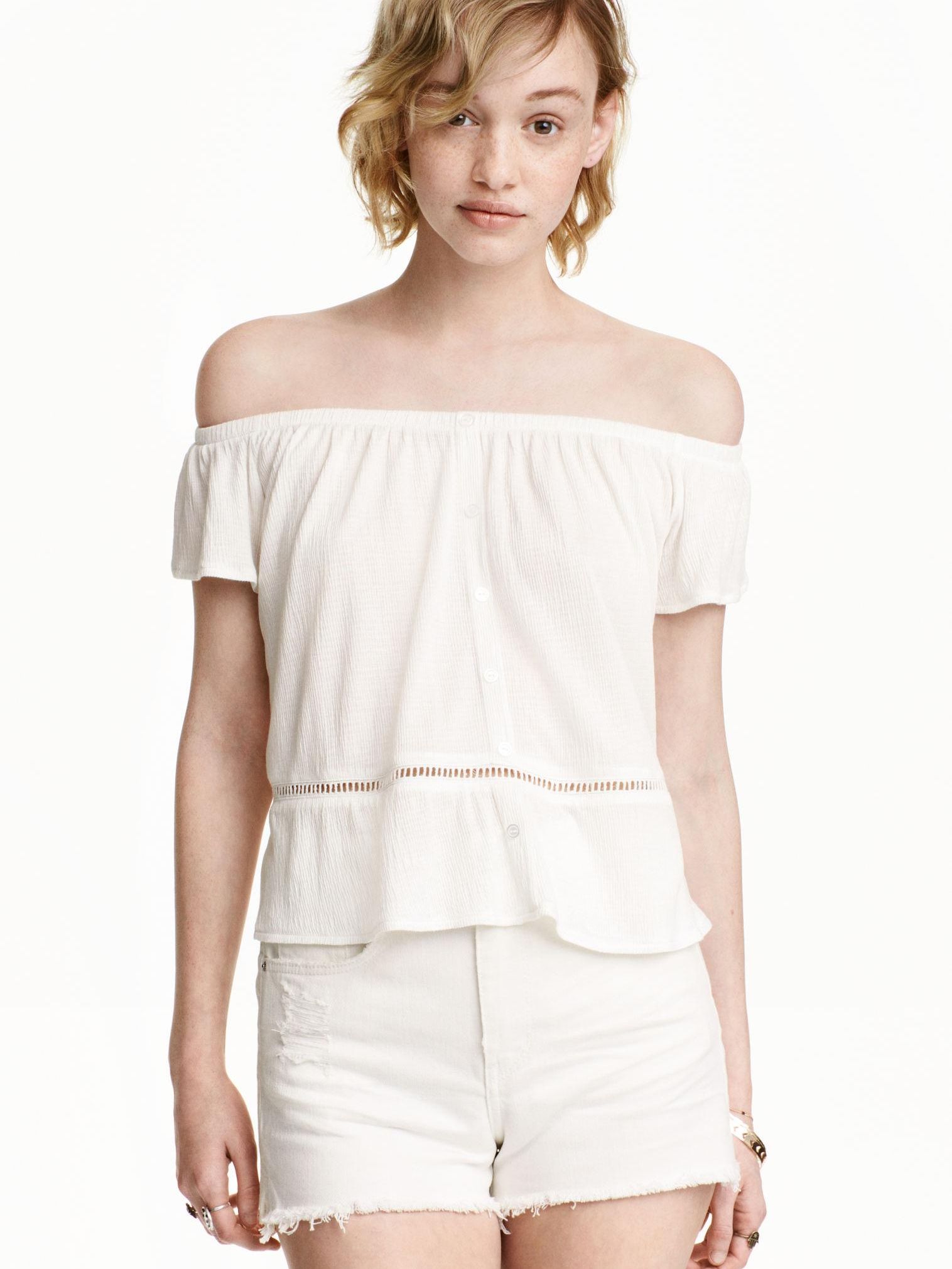 

Топ H&M 3784983-ABAK XL Молочный