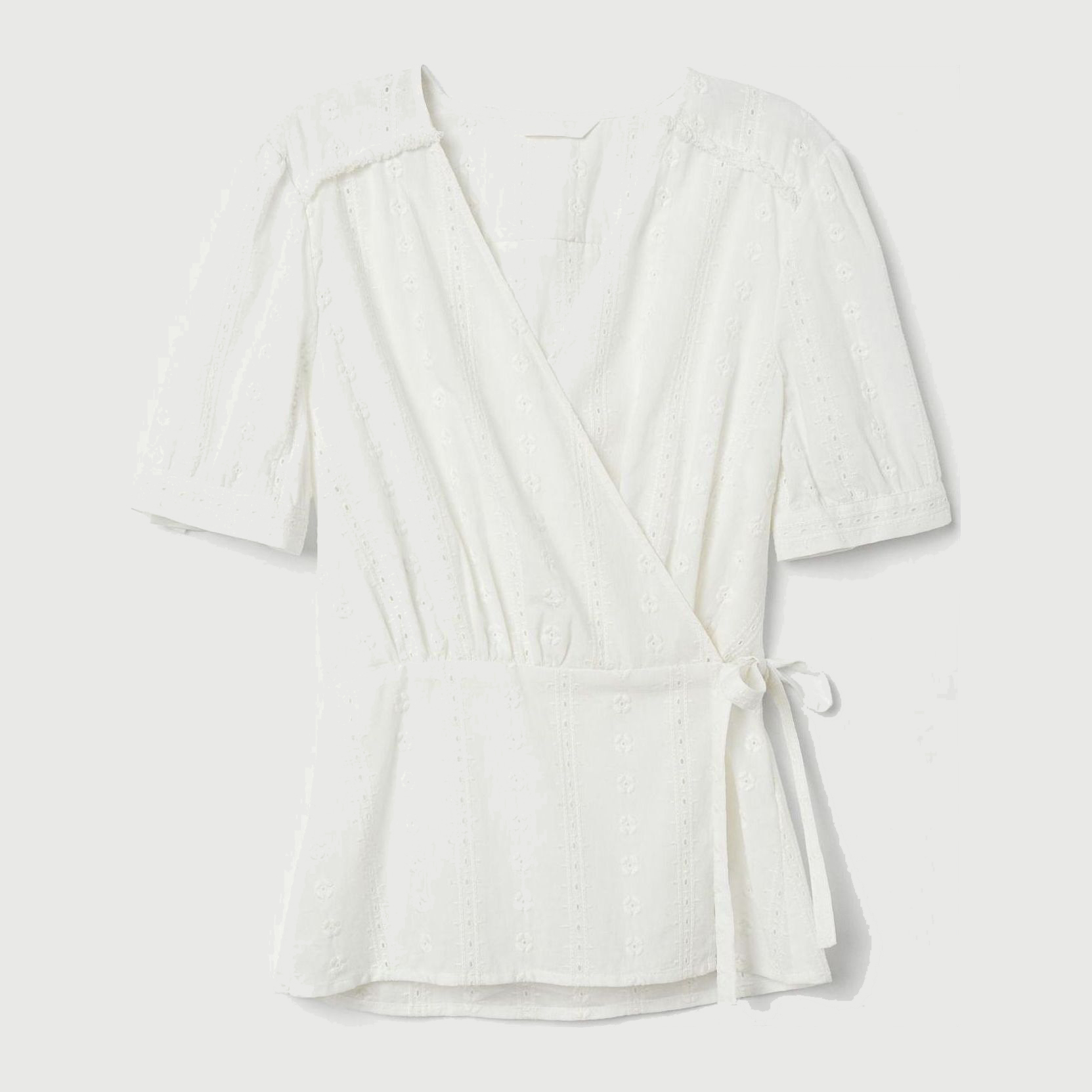 

Блузка H&M 7192609-ABAK 42 Молочная
