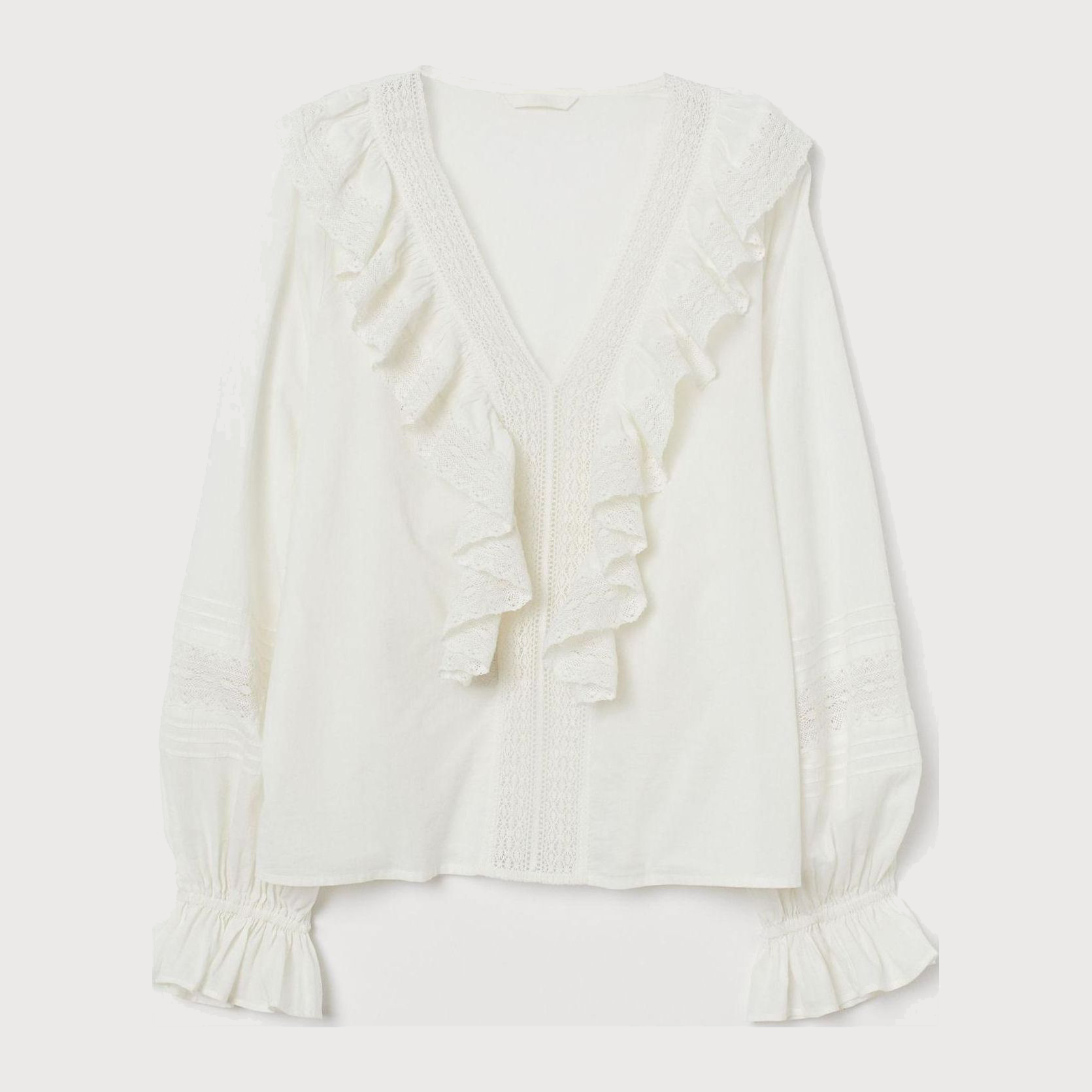 

Блузка H&M 7354999-ABAK 40 Молочная