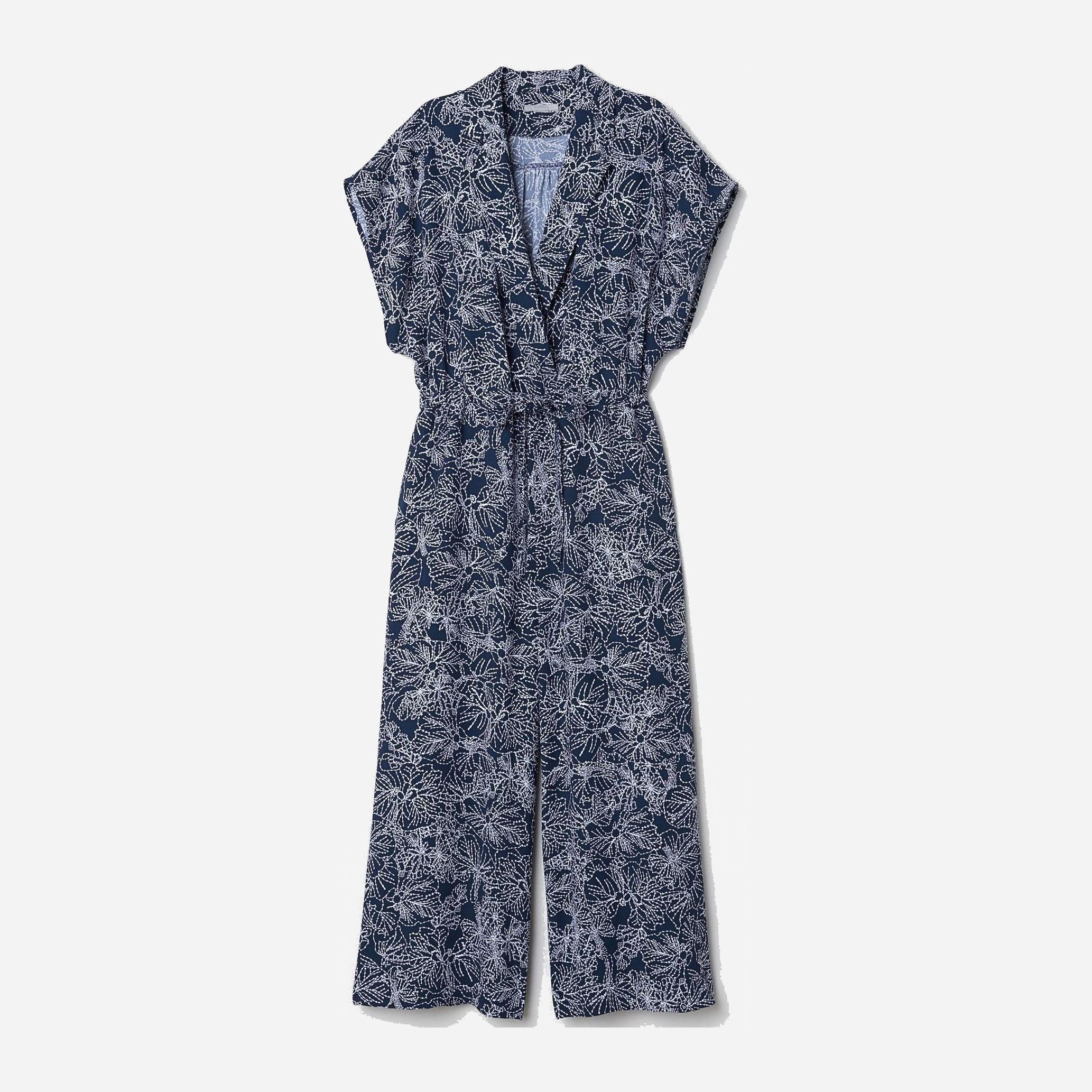 

Комбинезон H&M 6089647-AANV 42 Темно-синий с белым
