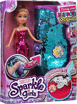 

Кукла с сумочкой, розовое платье - Sparkle girlz (20-970139)