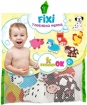 

Набор для купания, фигурки животных на присосках "Любимая ферма" - Kinderenok (20-137363)