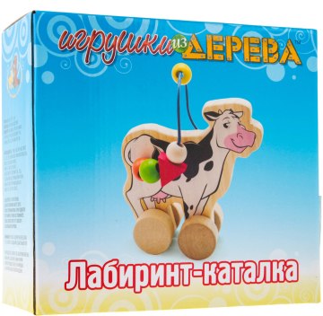 

Лабиринт-каталка "Корова" - Мир деревянных игрушек (20-281459)