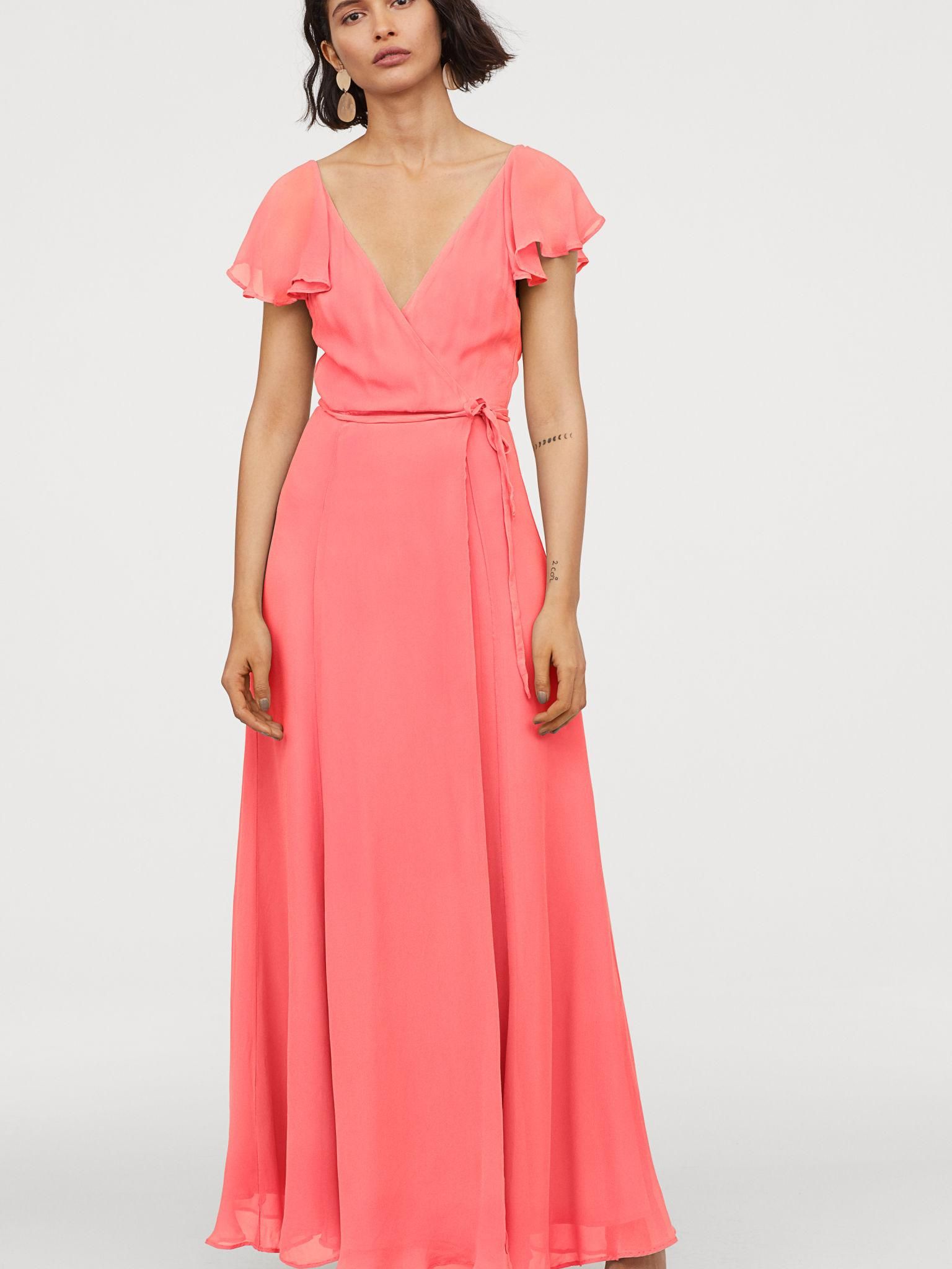 

Платье H&M 7178499-ACVD 36 Коралловое