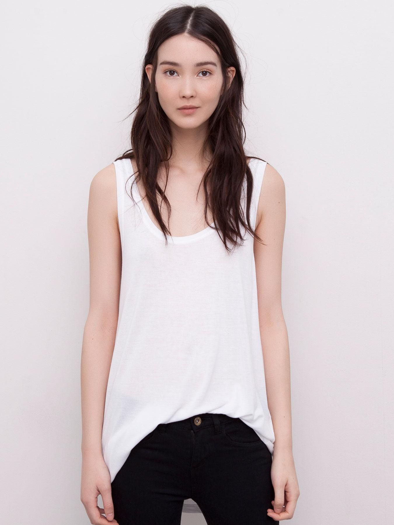 

Майка Pull & Bear 5241/307/250-ACTS S Белая