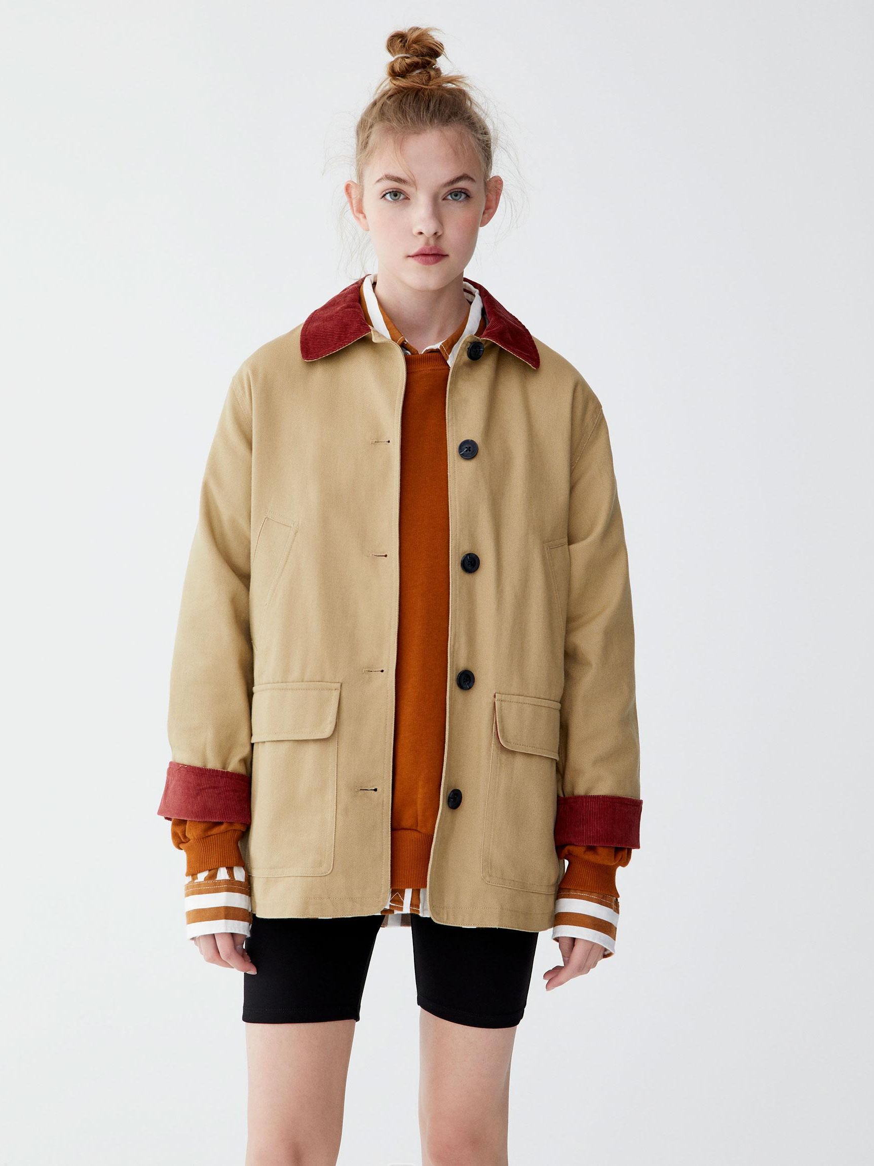 

Джинсовая куртка Pull & Bear 9712/338/711-ABTE XS Болотная