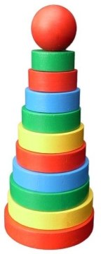 

Пирамидка "Кольцевая", 11 элементов - Komarovtoys (20-99305)