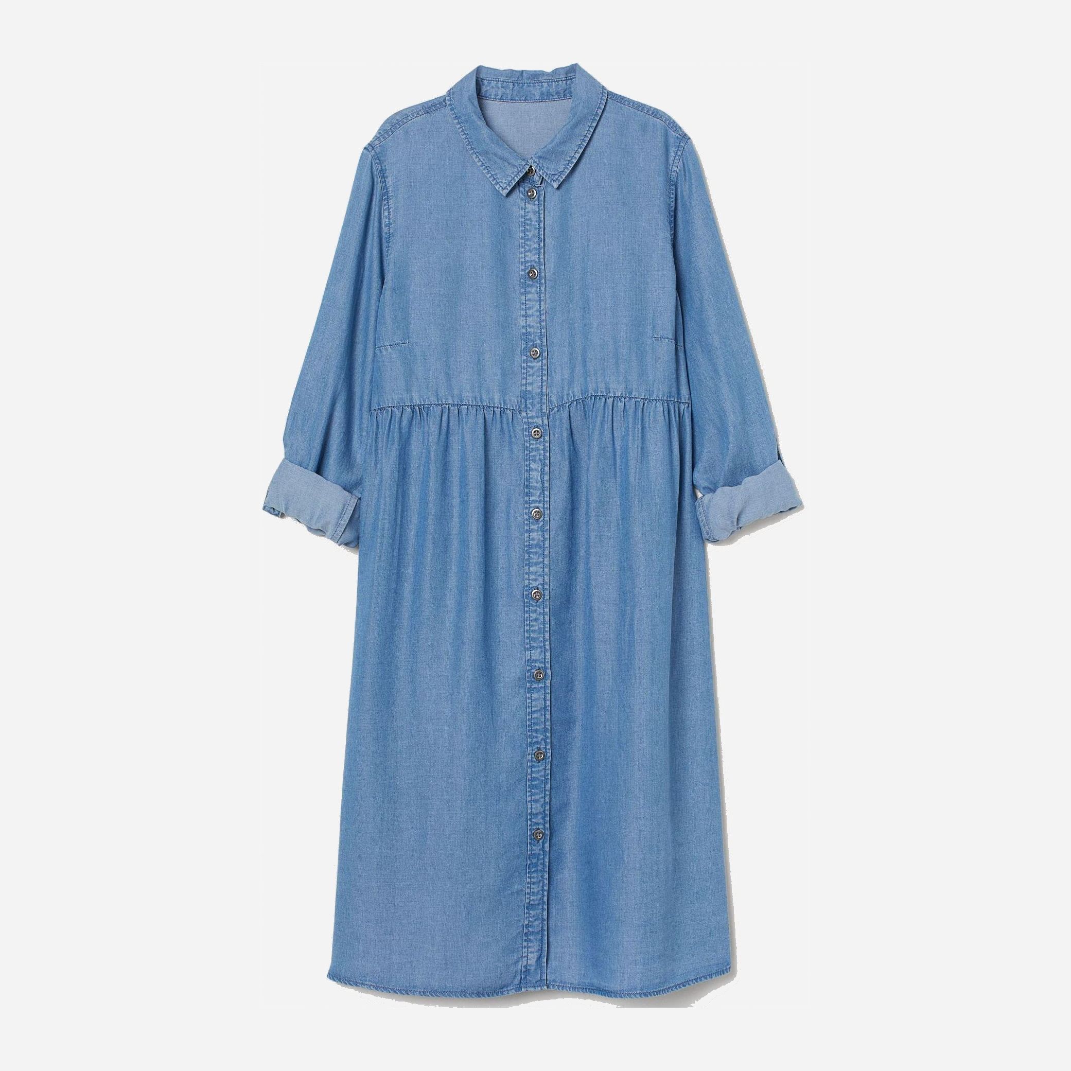 

Платье джинсовое H&M 8107901-ACWX XS Светло-синее