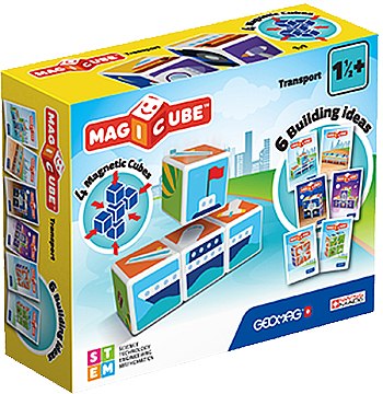 

Магнитные кубики "Magicube Transport", 4 кубика - Geomag (20-870989)