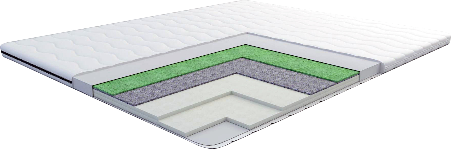 

Тонкий матрас-топпер Divaso Green Tea Bio 180х190 см
