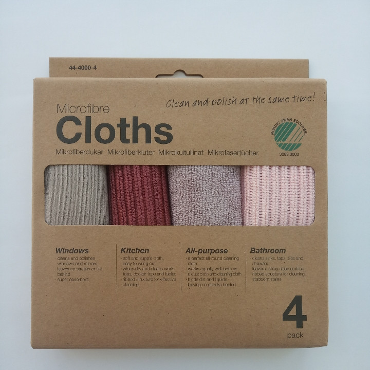 

Комплект из 4 салфеток для всего дома Smart Microfiber System Бордовый цвет