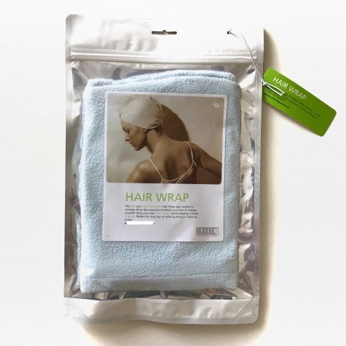 

Тюрбан для сушки волос Smart Microfiber System Голубой Гладкая ткань