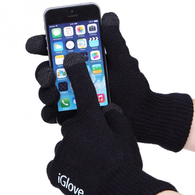 

Перчатки для сенсорных экранов iGlove Black на холодную пору для смартфонов