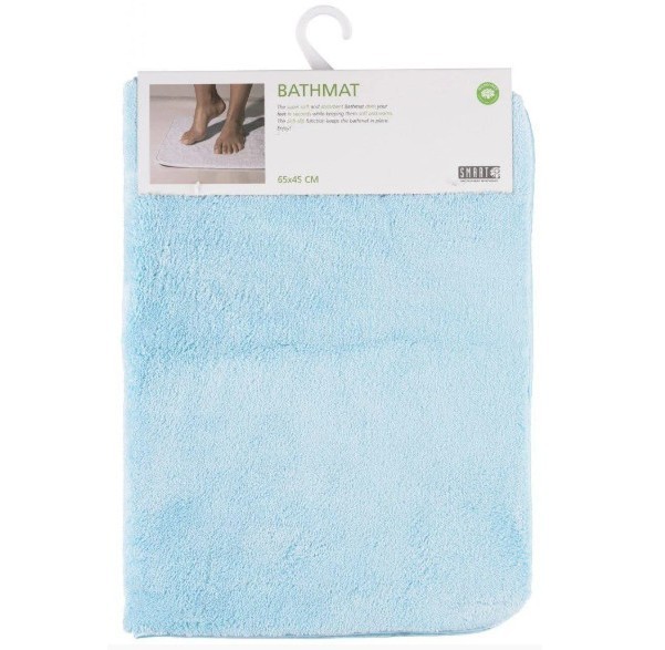 

Коврик в ванную Smart Microfiber System из микрофибры голубой 65x45см