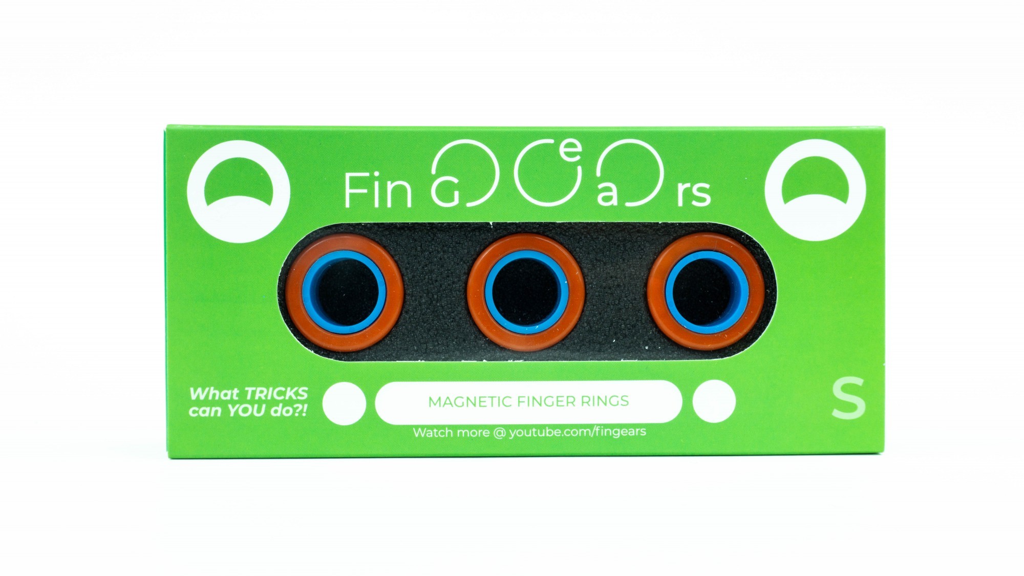

Магнитные кольца FinGears Магнітні кільця Magnetic Rings Sets Size S Оранжево-Синий