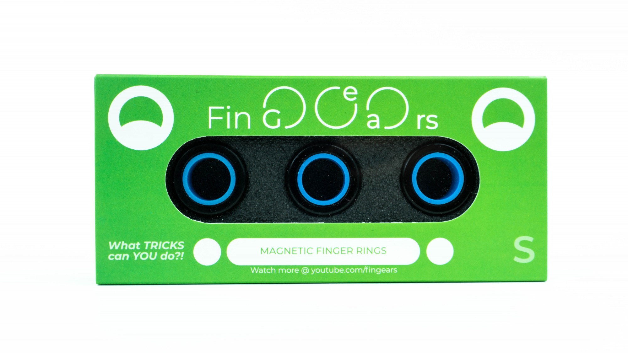 

Магнитные кольца FinGears Магнітні кільця Magnetic Rings Sets Size S Черно-Синий