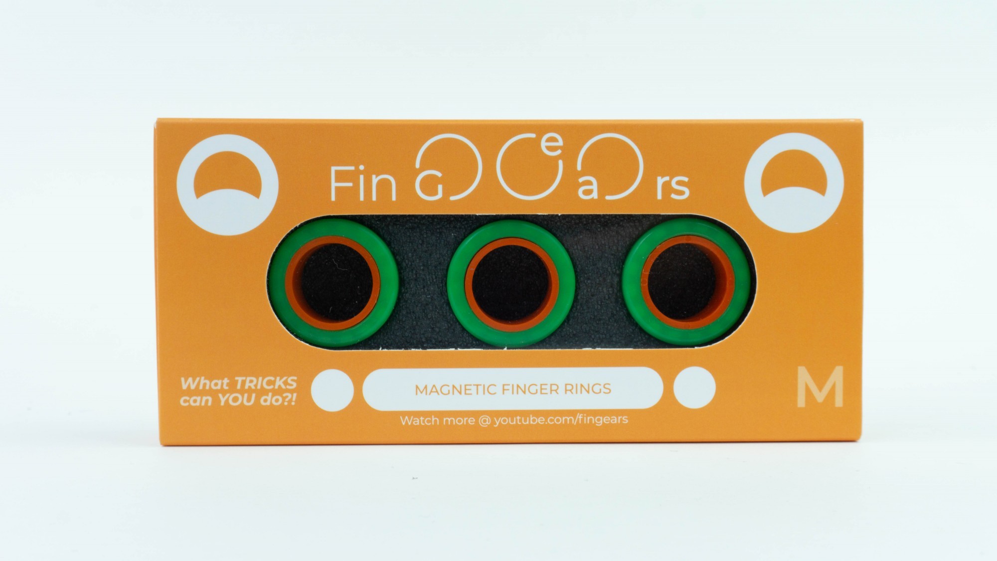 

Магнитные кольца FinGears Магнітні кільця Magnetic Rings Sets Size M Зелено-Оранжевый