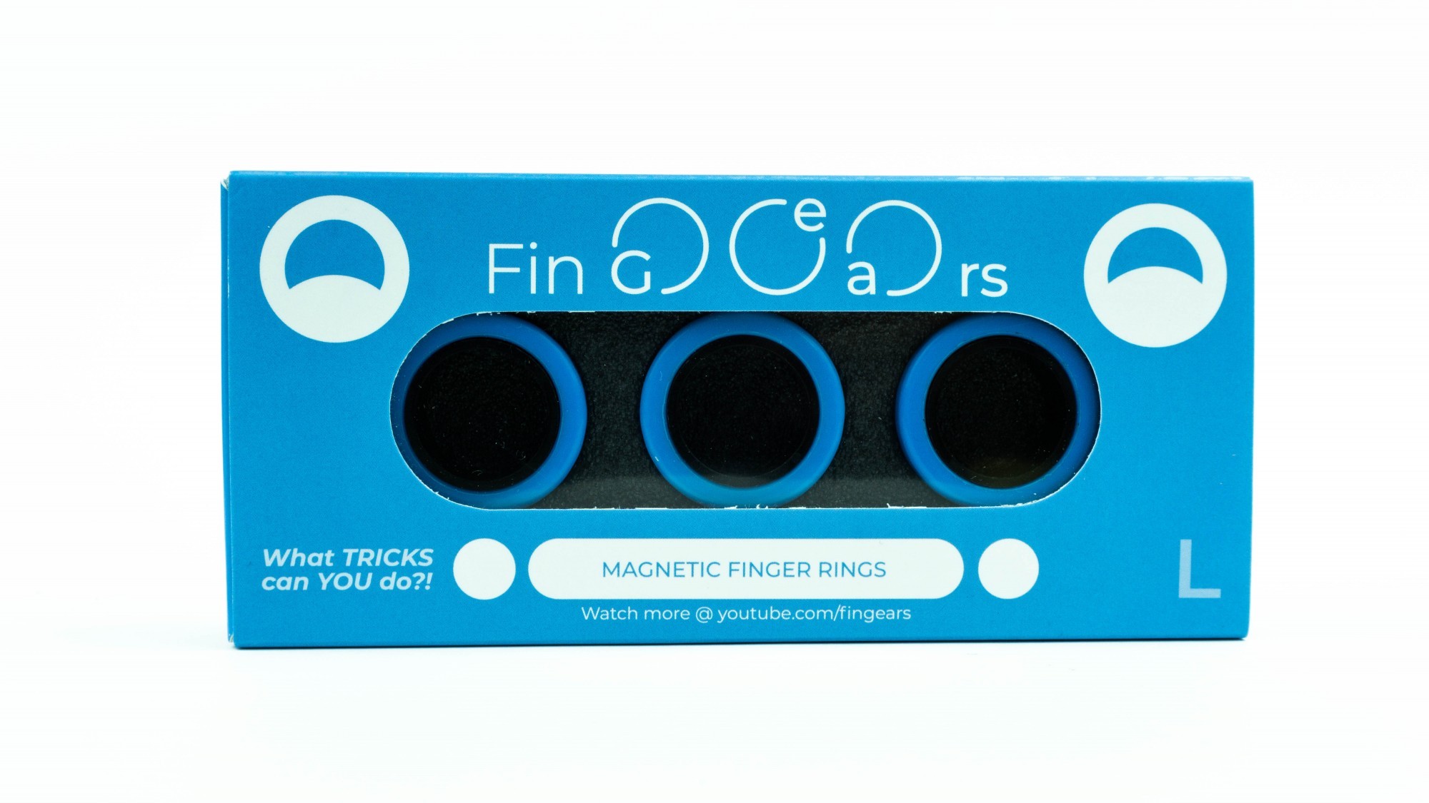 

Магнитные кольца FinGears Магнітні кільця Magnetic Rings Sets Size L Сине-Черный