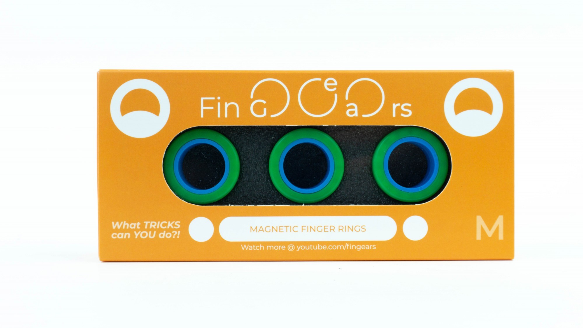 

Магнитные кольца FinGears Магнітні кільця Magnetic Rings Sets Size M Зелено-Синий