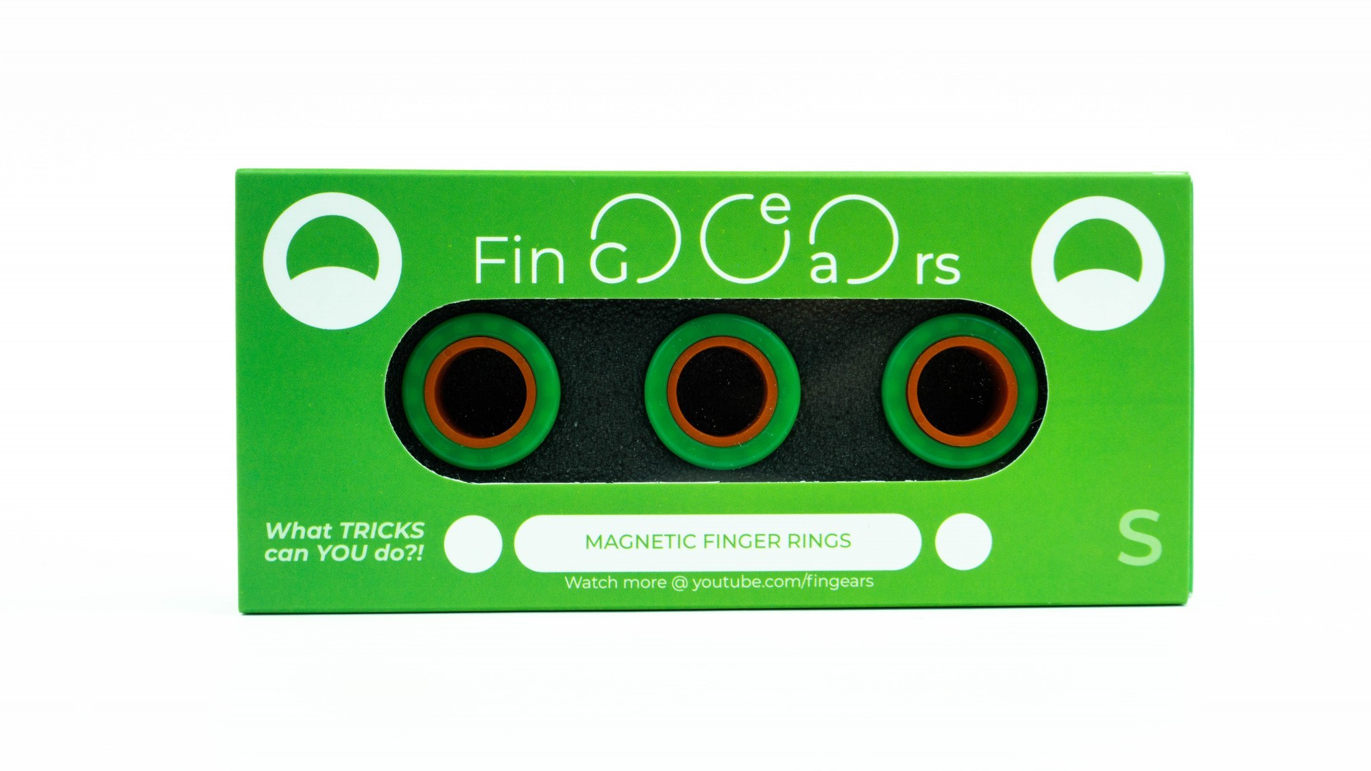 

Магнитные кольца FinGears Магнітні кільця Magnetic Rings Sets Size S Зелено-Оранжевый