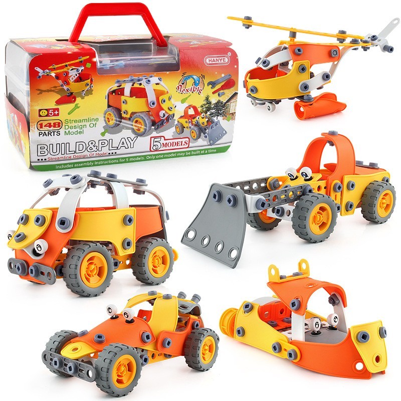 

Гибкий конструктор Hanye Build&Play 5 в 1, 148 дет. (J-202)