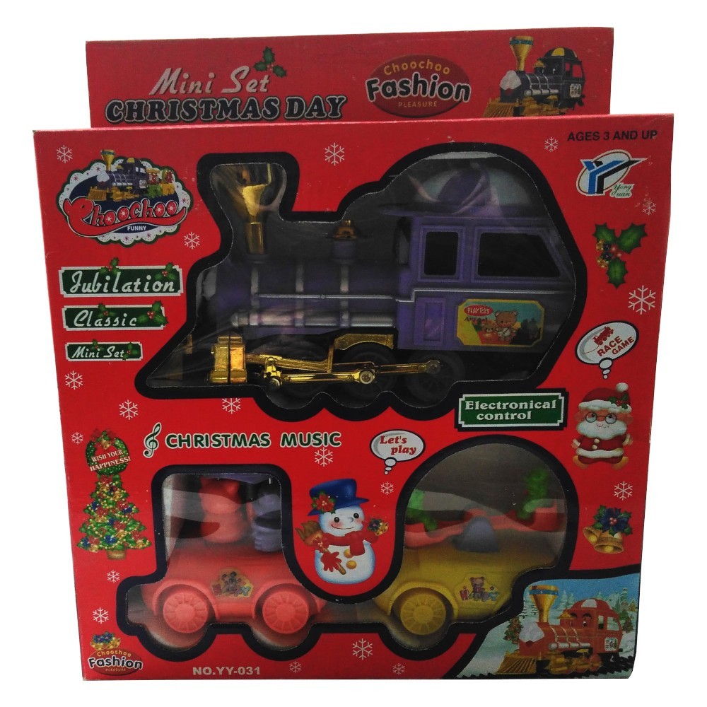 

Игровой набор Race Game Christmas Day Паровозик с двумя вагонами (YY-031-1)