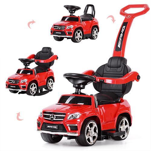

Каталка - толокар с родительской ручкой Mercedes-Benz (свет фар, музыка, MP3) арт. 1578-3