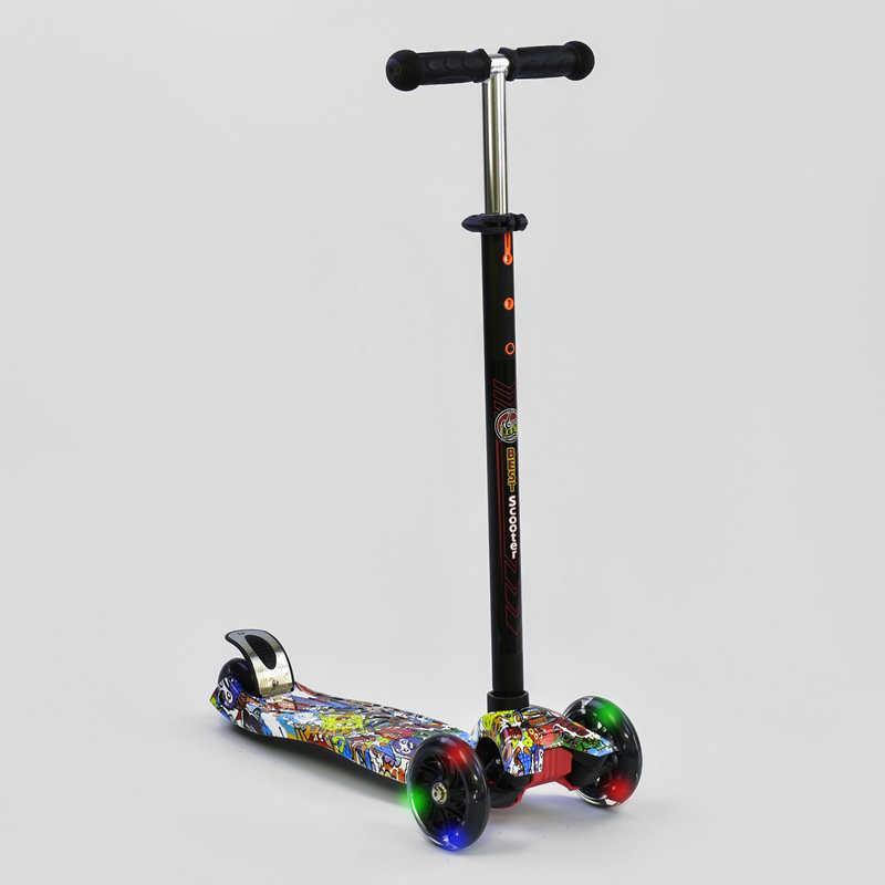 

Самокат детский А 25460 /779-1315 MAXI Best Scooter пластмассовый, 4 колеса PU, СВЕТ