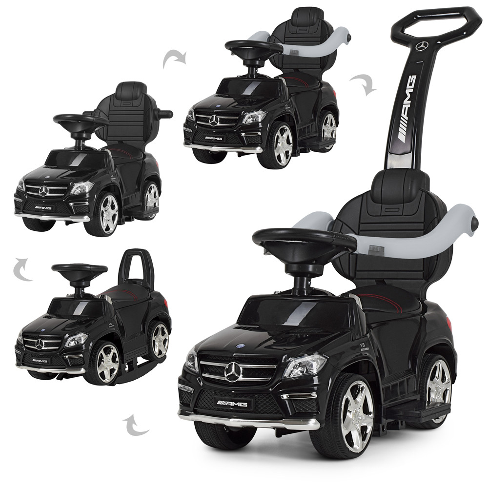 

Толокар с родительской ручкой Mercedes-Benz (свет фар, музыка, MP3) арт. 3186-2