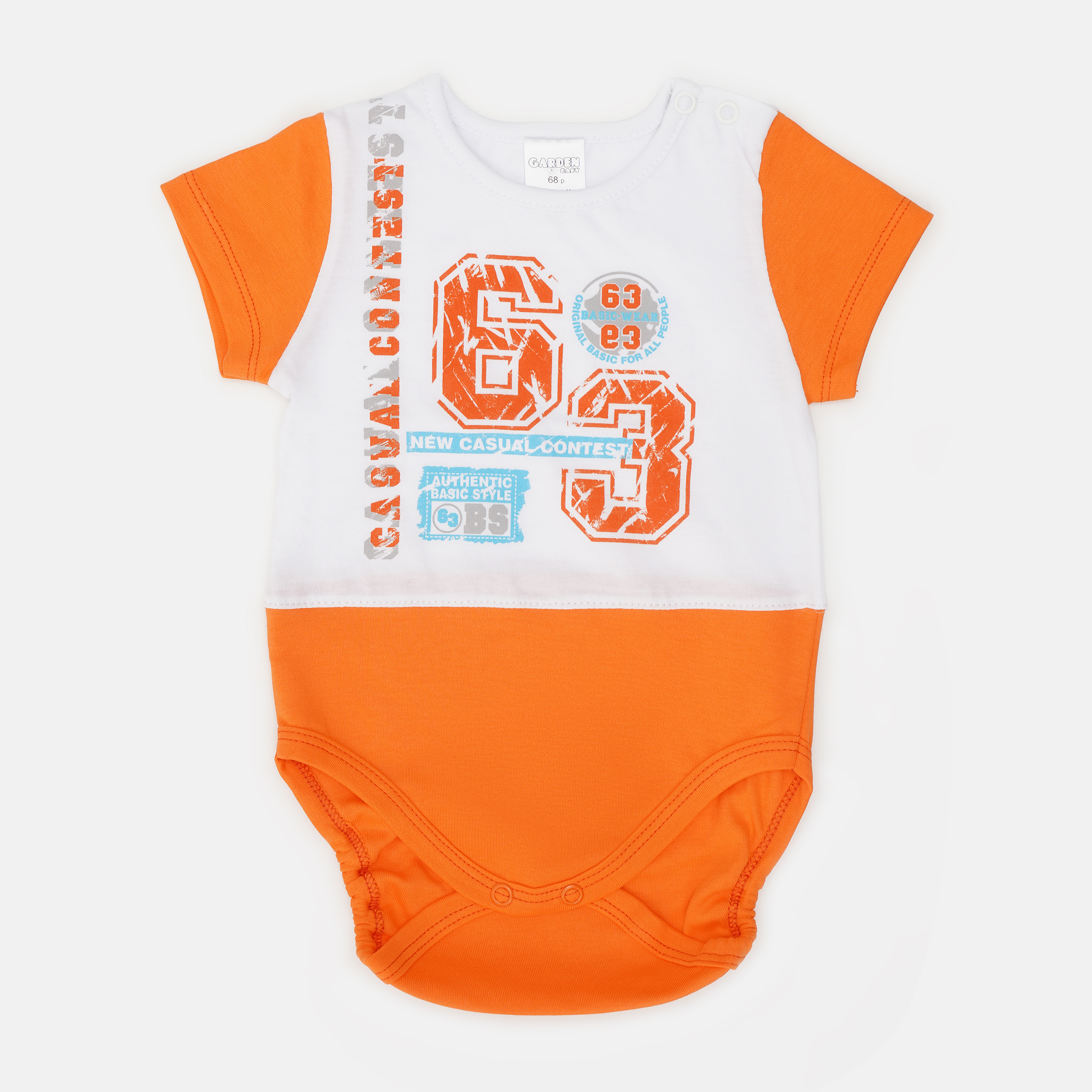 

Боди-футболка Garden Baby 19907-03 86 см Белый/Оранжевый