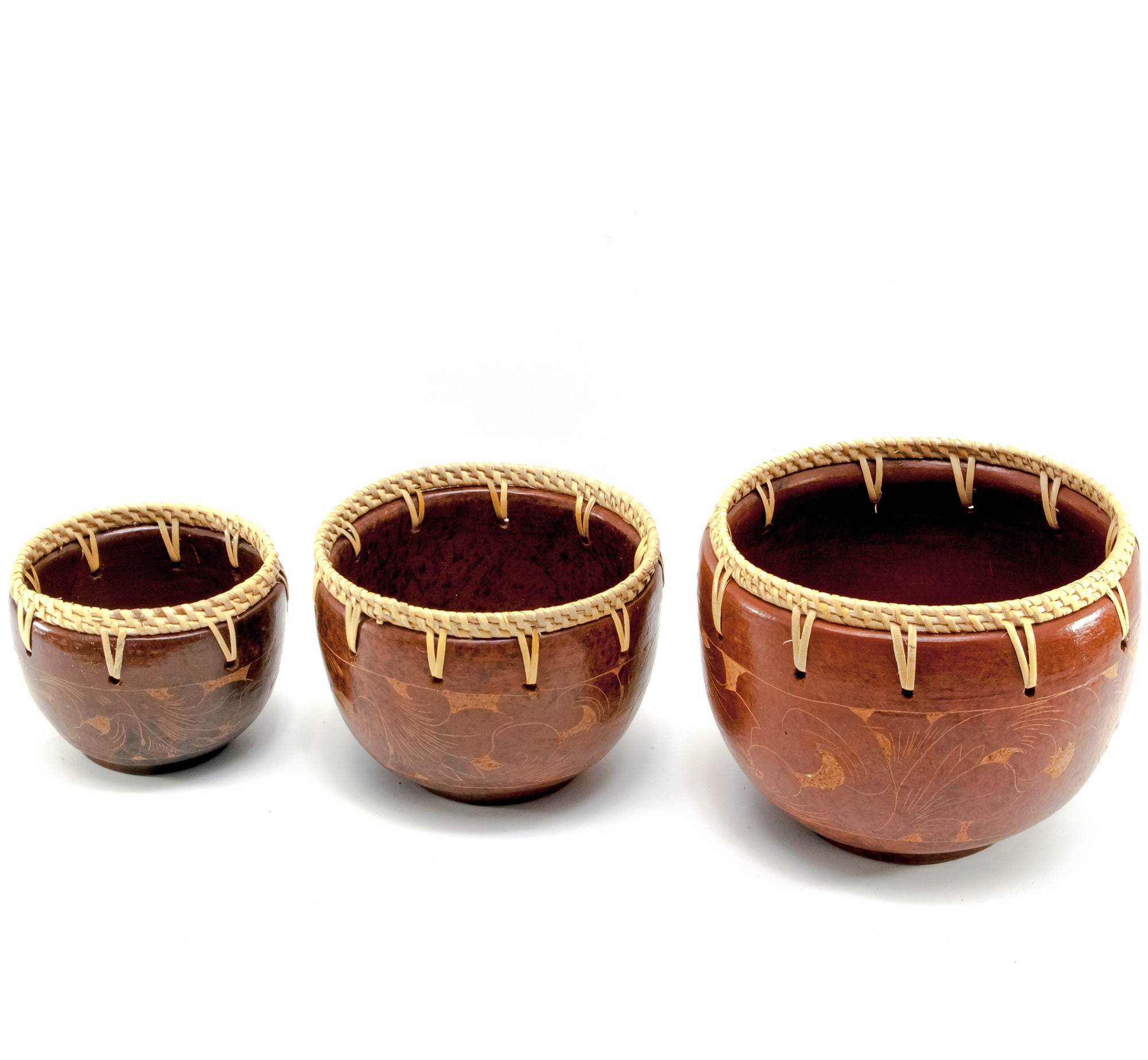 

Чаши Терракотовые Набор 3 Шт (D-16 H-12,5 См D-13,5 H-10,5 См D-11 H- 8,5См) 30295