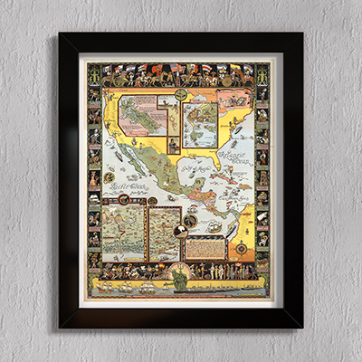 

Принт на стекле Artel «Линия благодати посвящает эту карту старым испанцам» 61 x 46см