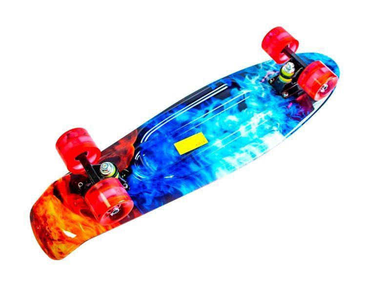 

Penny Board Nickel 27" "Fire And Ice" светящиеся колеса безопасный пени борд супер легкий пениборд