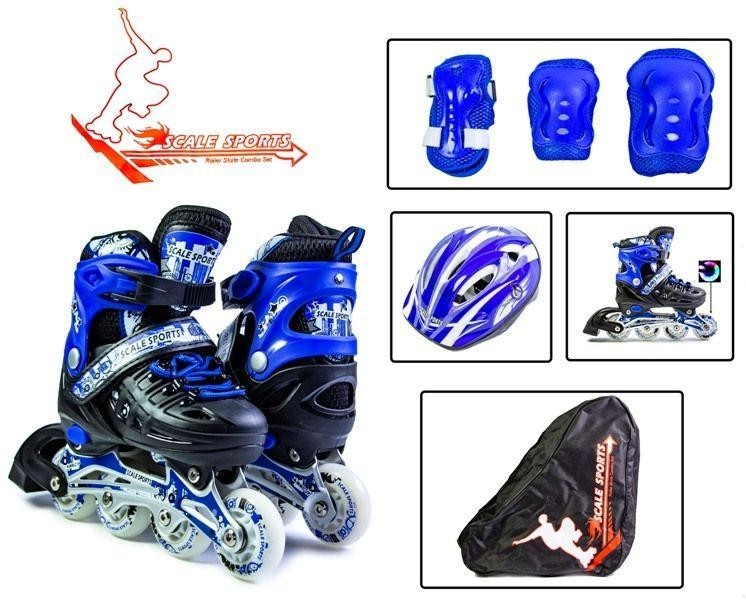 

Комплект ролики и защита Scale Sport Blue размер 29-33
