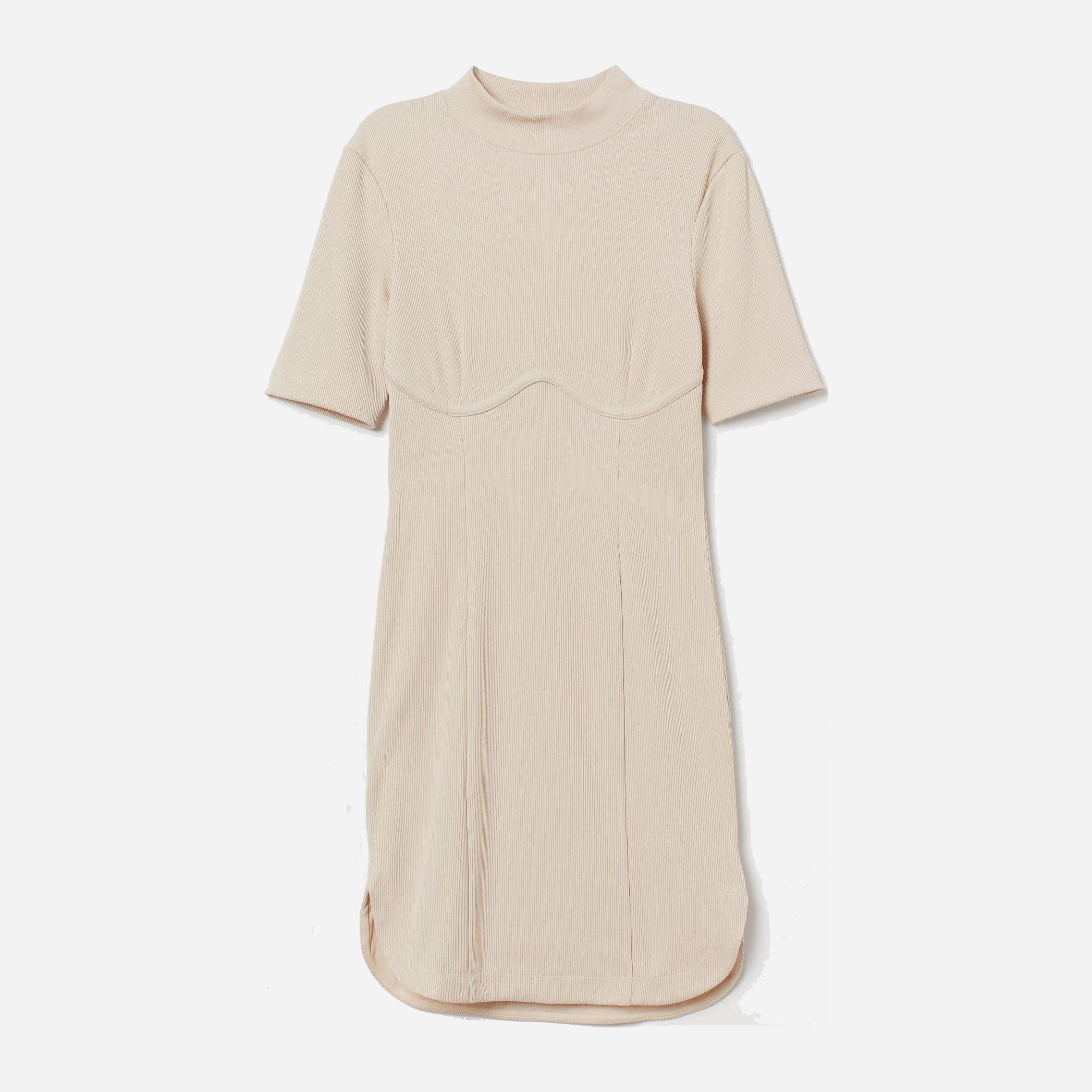 

Платье H&M 2405-8163360  Светло-бежевое, Платье H&M 2405-8163360 L Светло-бежевое