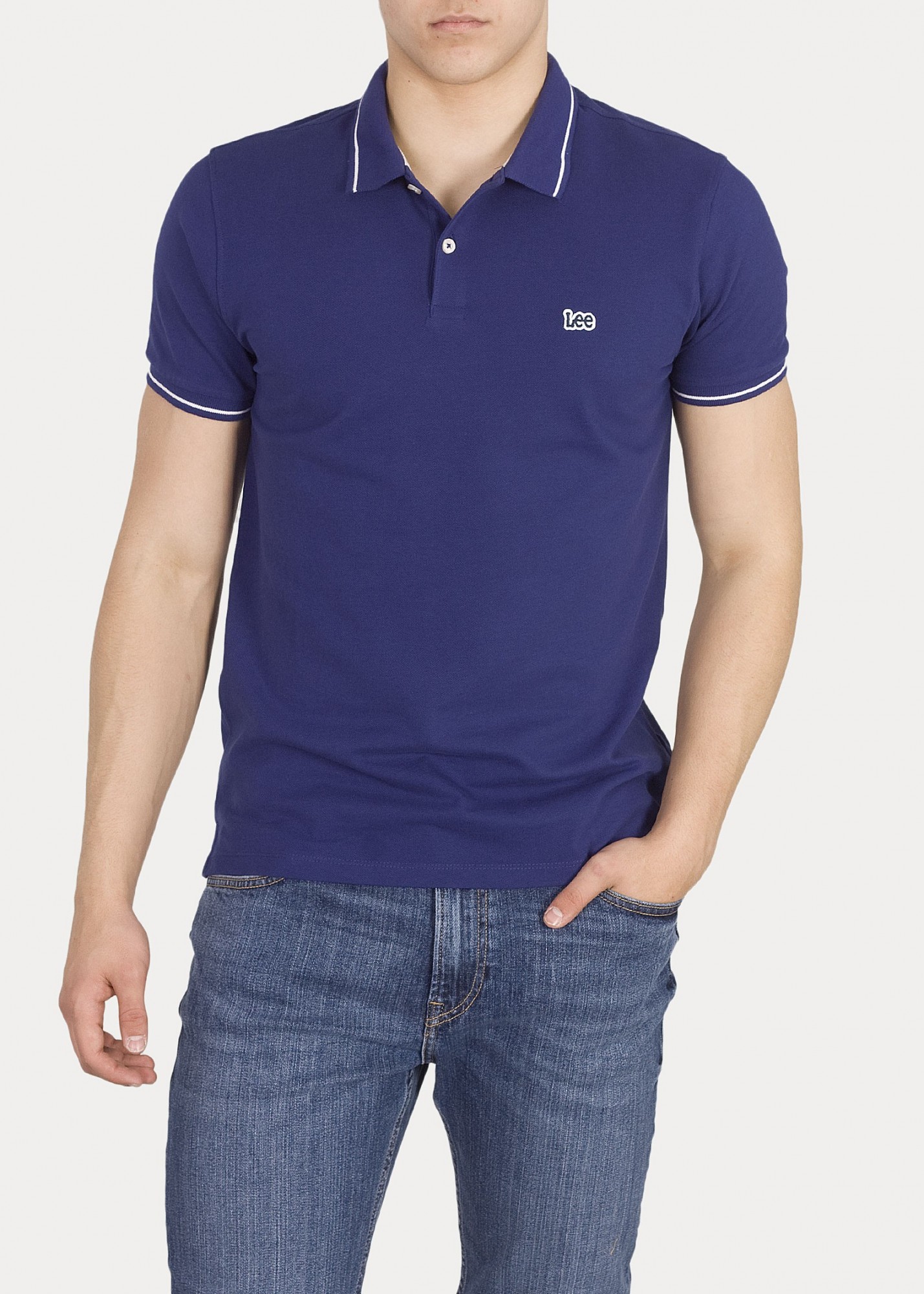 

Поло Lee Pique Polo Regular Fit Голубой XXL