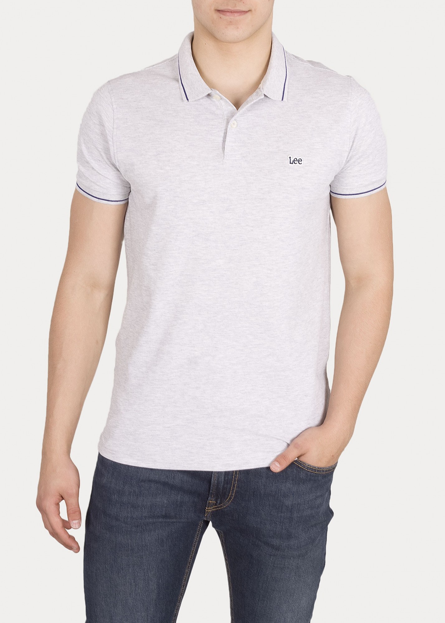 

Поло Lee Pique Polo Regular Fit Серый XXL