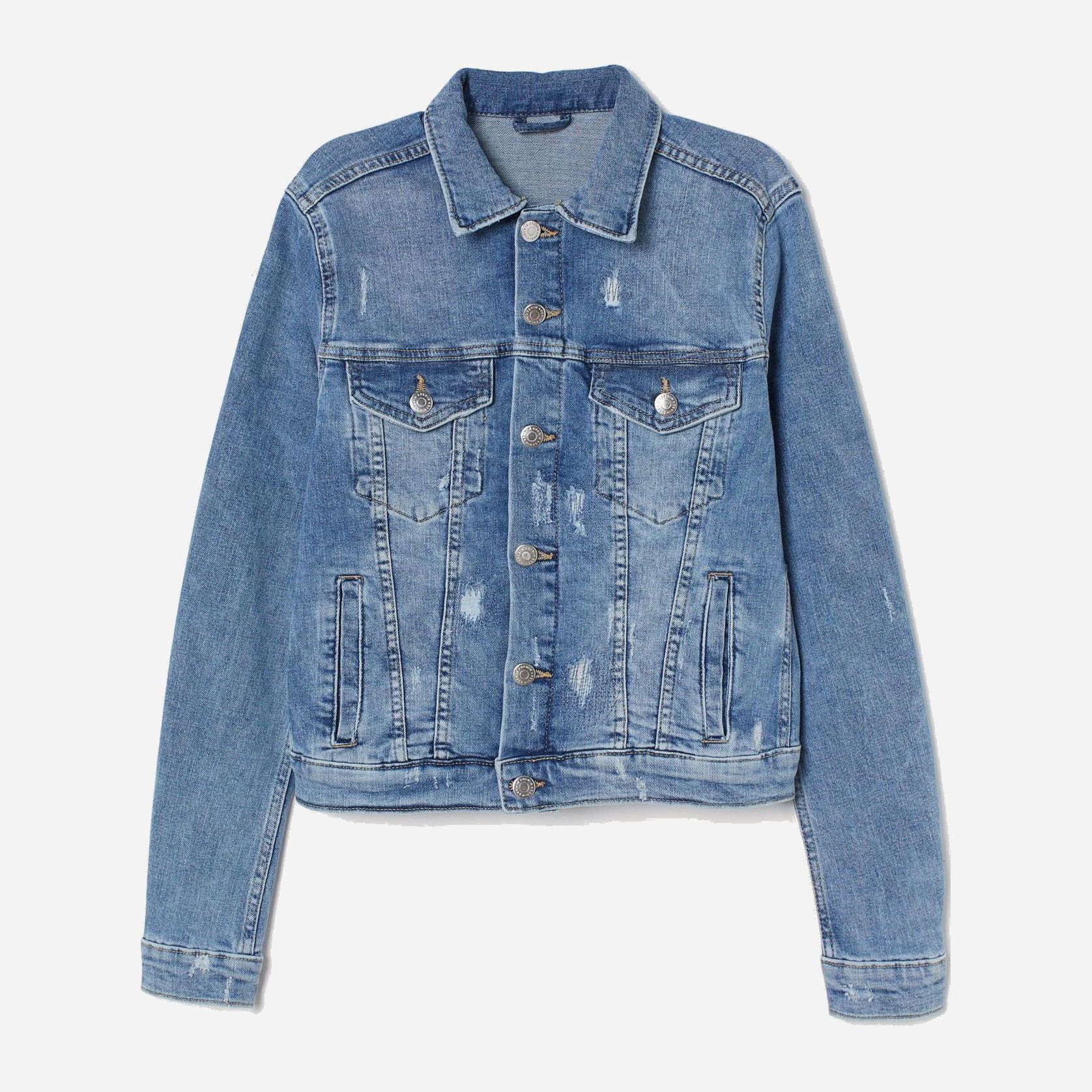 

Джинсовая куртка H&M 06-0399061-033 48 Голубая (СА2000001846698)