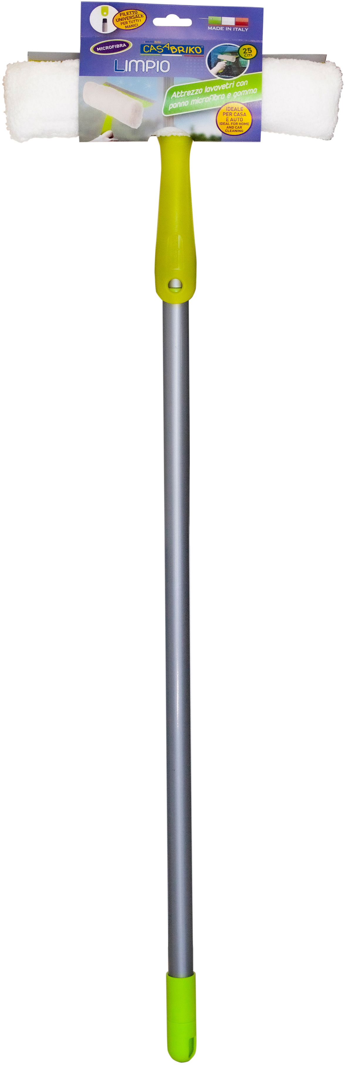 

Окномойка с телескопическим держателем Casabriko LIMPIO TELESCOPIC, резиновая стяжка, велюровая запаска