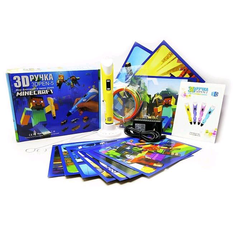

3D ручка Minecraft SD881A Myriwell с трафаретами