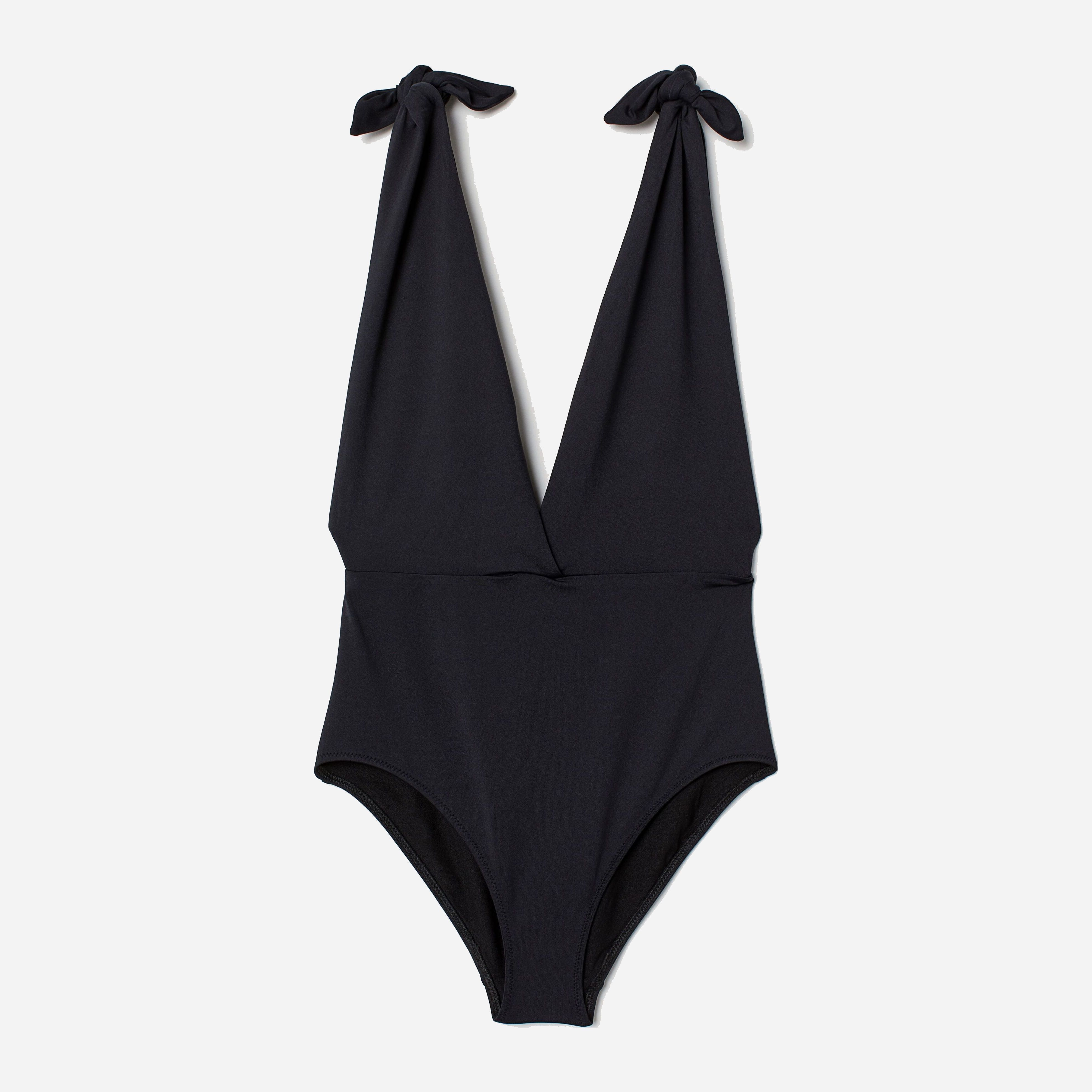 

Купальник слитный женский H&M 0721021-9  Черный, Купальник слитный женский H&M 0721021-9 42 Черный