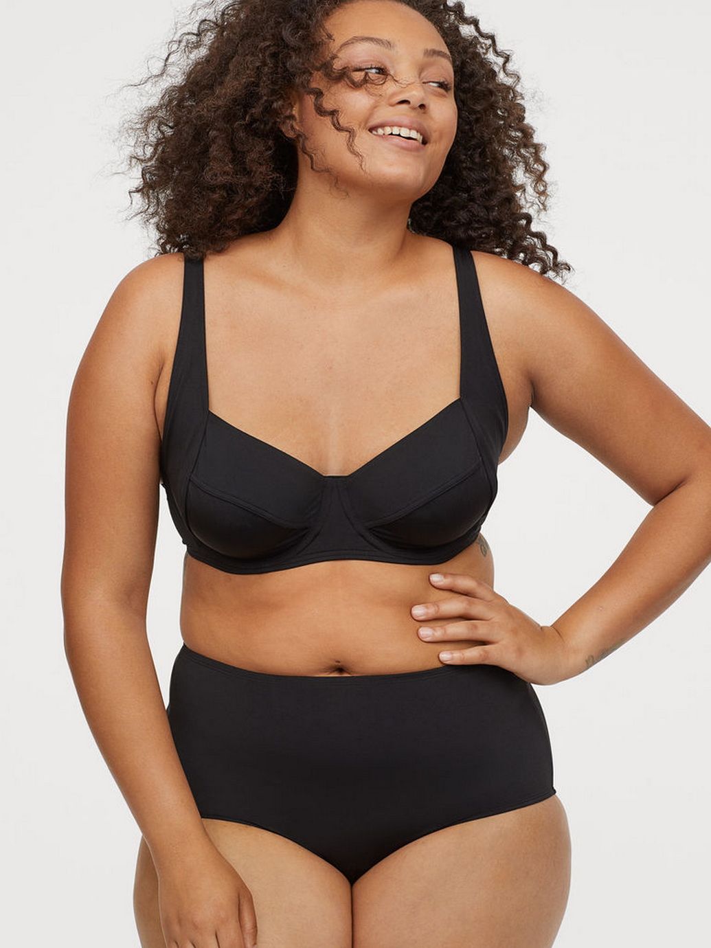 

Нижняя часть купальника H&M 0759108-0  Черная, Нижняя часть купальника H&M 0759108-0 54 Черная