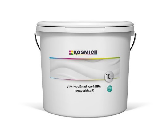 

Дисперсионный клей ПВА (водостойкий) KOSMICH (10 л)