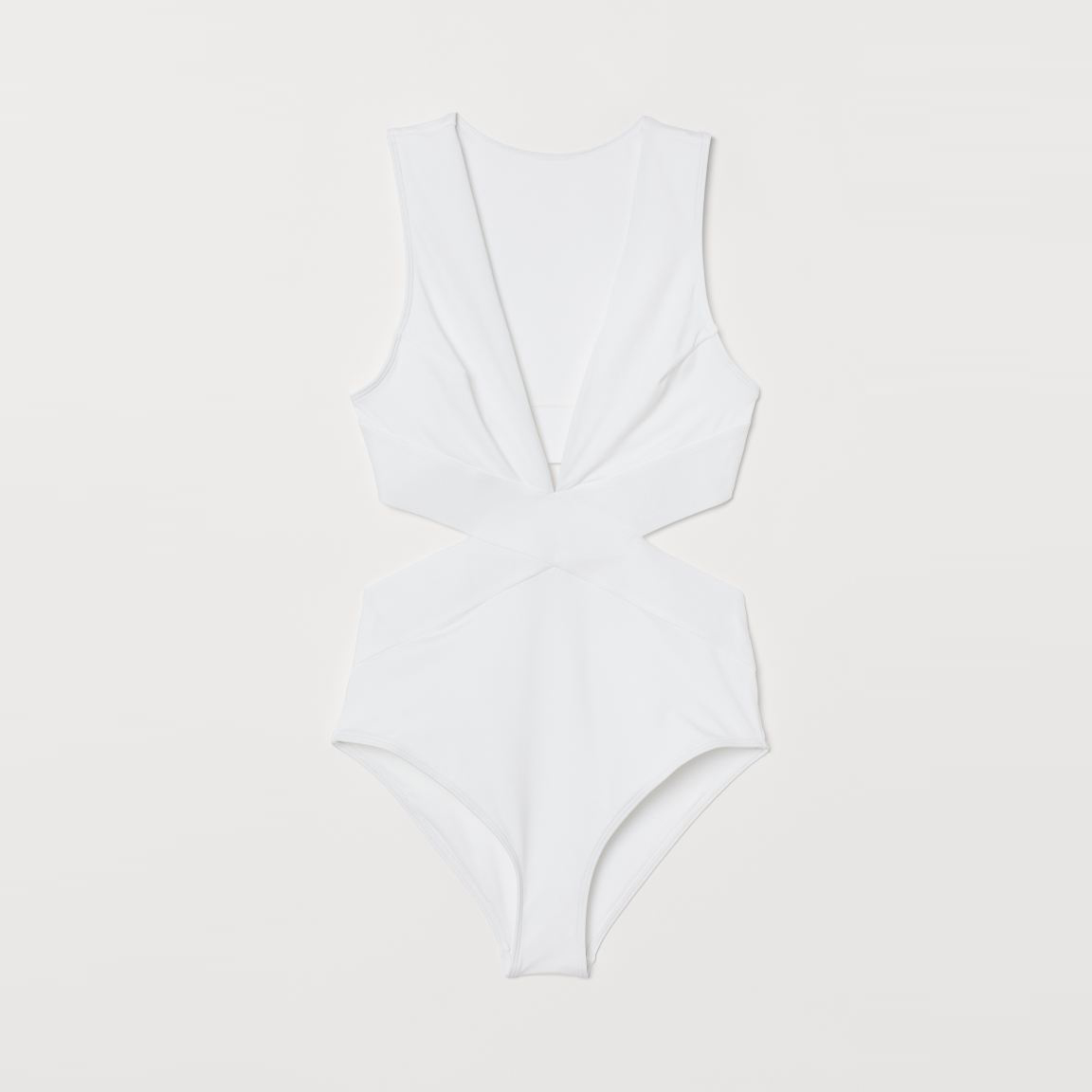 

Купальник слитный женский H&M 0684824005 38 Белый