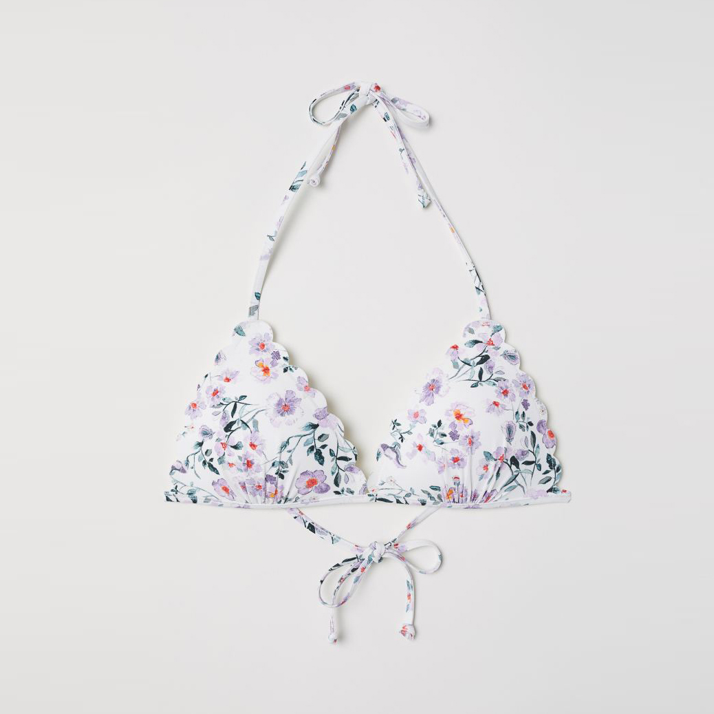 

Верхняя часть купальника H&M 0612004006 38 Белый/Цветы