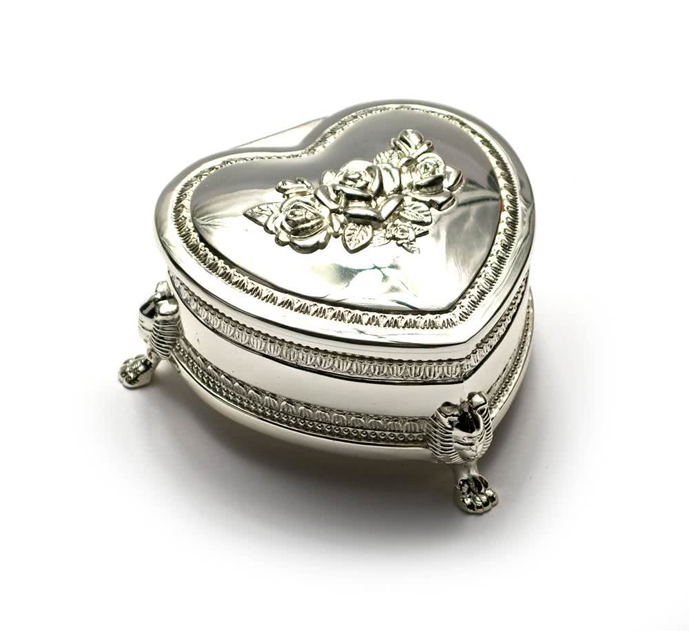 

Шкатулка Для Украшений "сердечко" (8Х7,5Х3,5 См)"серебро" 26233