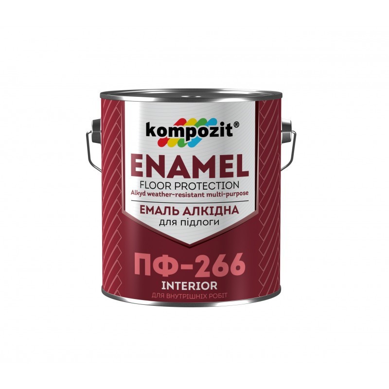 

Эмаль для пола Kompozit ПФ-266 желто-коричневый 2,8 кг