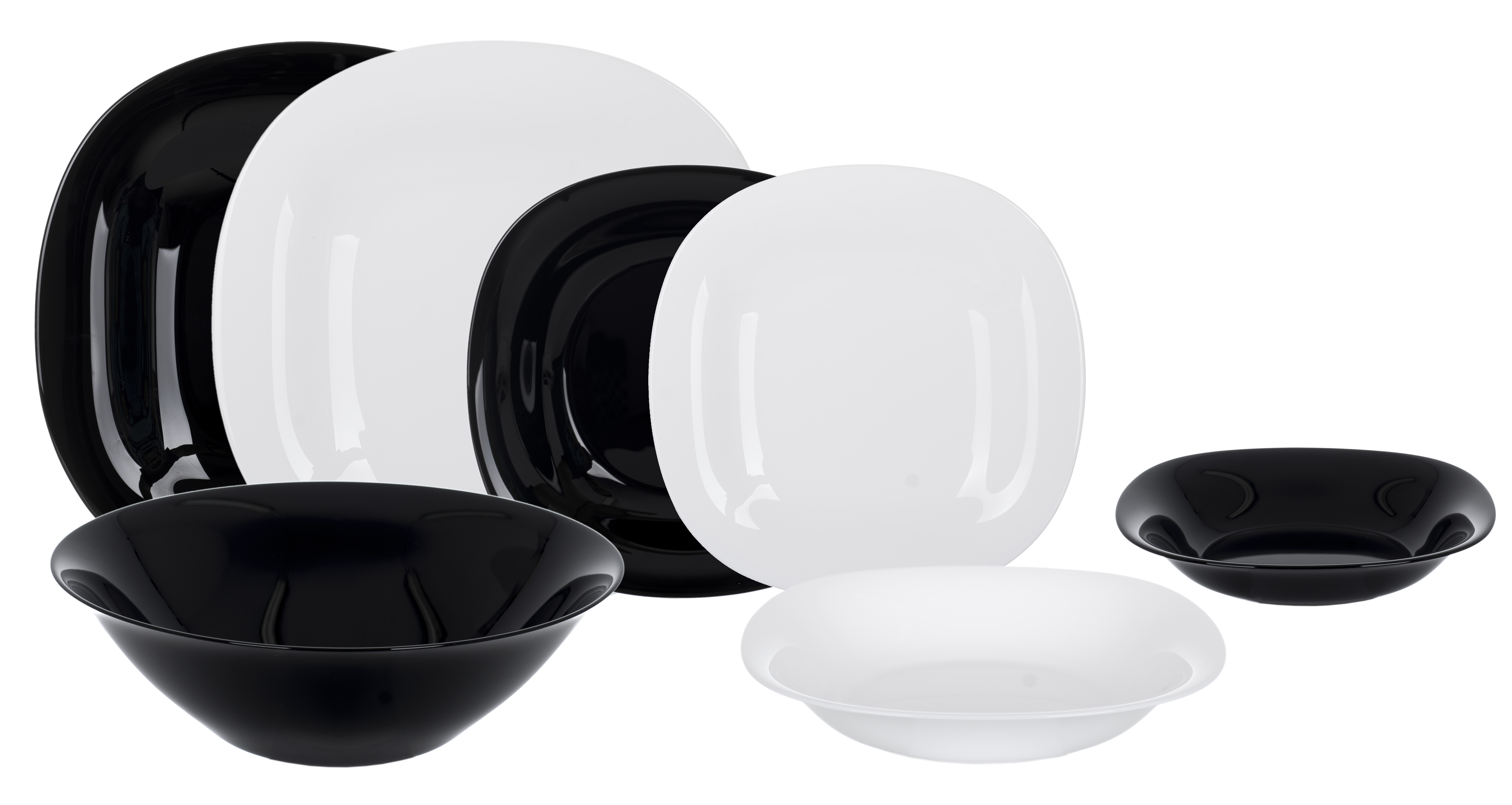 

Сервіз столовий LUMINARC CARINE BLACK&WHITE, 19 предметів