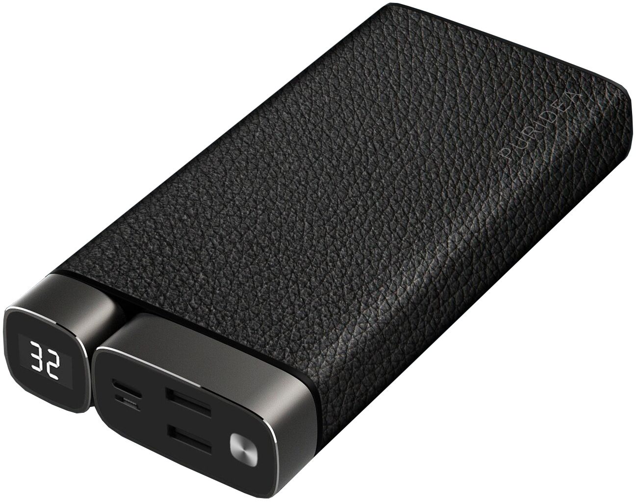 

Портативний зарядний пристрій Puridea X02 20000mAh Li-Pol +TYPE-C Leather Black