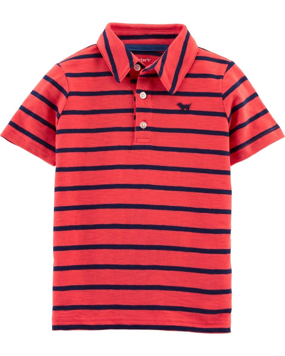 

Детская футболка поло Carters Dog Slub Jersey Polo 78-83 см (размер 18М)